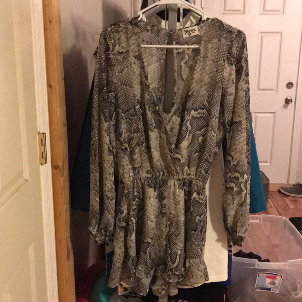Snakeskin romper